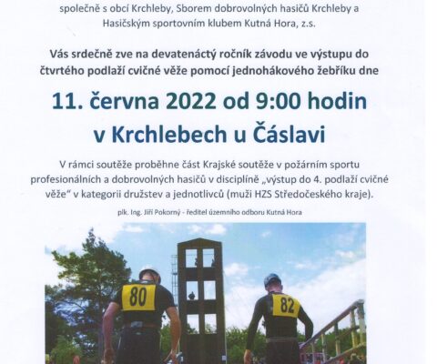 Pozvánka na Krchlebskou věž 2022