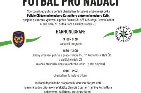 Pozvánka na sportovně charitativní akci „Fotbal pro nadaci 2023“