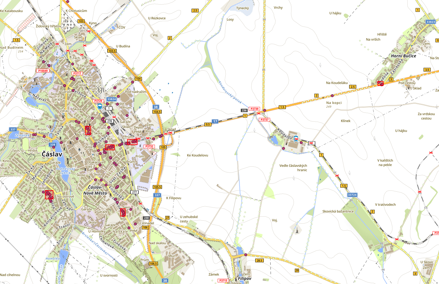 Mapy kriminality, dopravní nehodovosti a přestupků v dopravě za červenec 2019