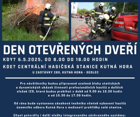 Den otevřených dveří na stanici HZS Kutná Hora