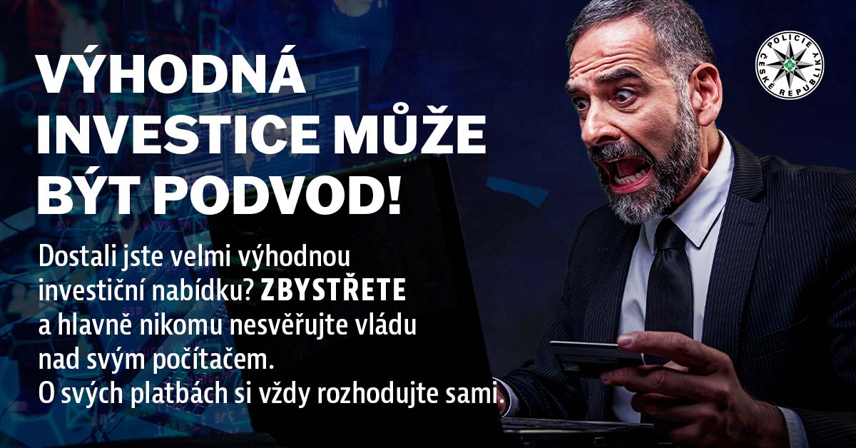 Výhodná investice může být podvod!