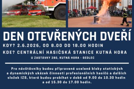 Den otevřených dveří na stanici HZS Kutná Hora
