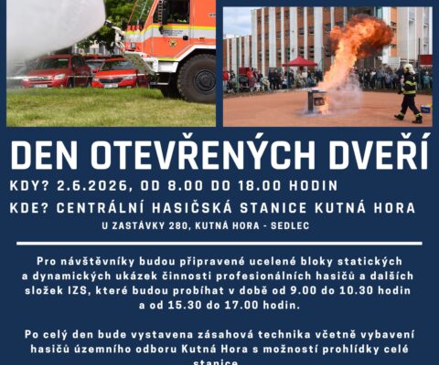 Den otevřených dveří na stanici HZS Kutná Hora